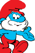 Papa-pitufo-smurfs-village