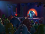 Claws in the audience with Sulley on stage
