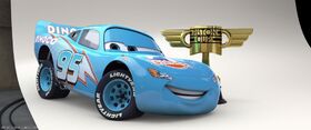 Dinoco Lightning McQueen From Lightning's thoughts and as an unlockable paint job in "Cars: The Video Game"