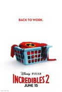 Incredibles 2 Back to Work Poster