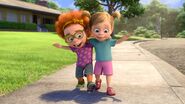 Riley and Meg as toddlers, a moment that became Riley's core memory of their (now former) friendship