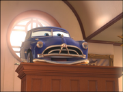 Doc Hudson in the court room.