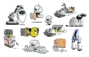 Concept art of of them with other bots