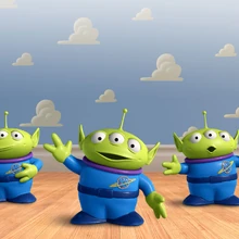 little green aliens from toy story