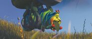 Heimlich eats a leaf