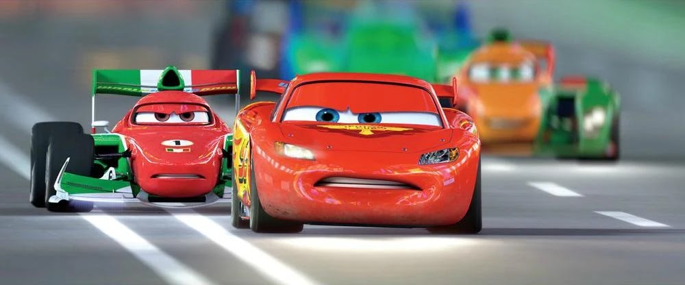 Bromas de carreras de autos de Pixar