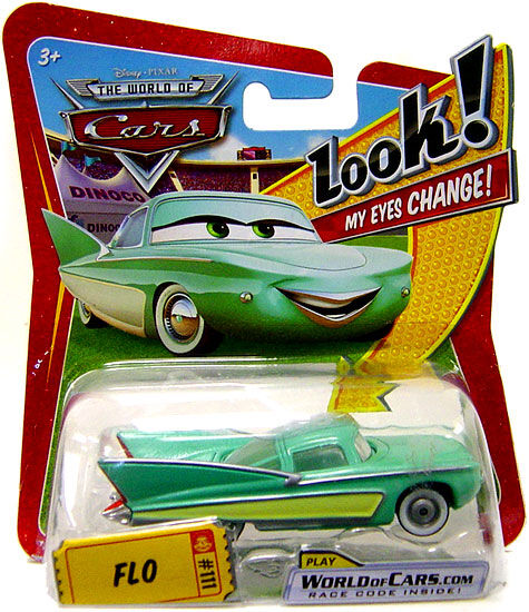 Cards Die Cast Original 2006 Disney Pixar Cars Flo /& Ramone Collector/'s Cars