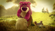 Daisy playing with Lotso