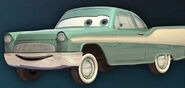 Derek "Decals" Dobbs Derek "Decals" Dobbs came to Radiator Springs to find a job with his old pal Ramone, touching up paint jobs and giving clientele much needed facelifts. Derek not only paints cars, he also paints murals. He painted a beautiful mural on the side of one of the town shops, declaring Radiator Springs "A Happy Place."