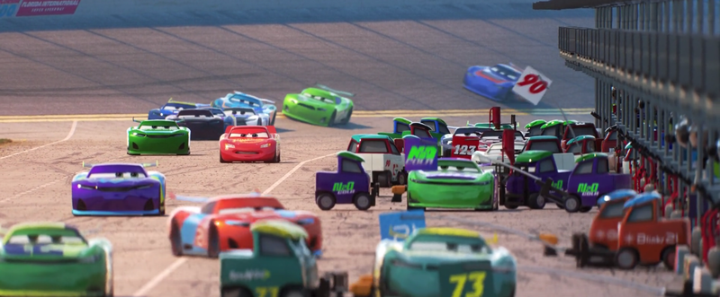 Cars 3 florida 500 crash 