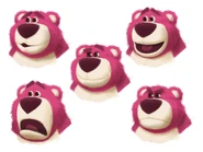 Concept art of the many faces of Lotso