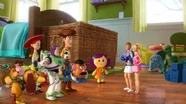 Woody and his friends meet Ken and Barbie.