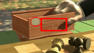 The old Pixar logo and Point Richmond PIXAR SHORTS can be seen on Geri's chess box.