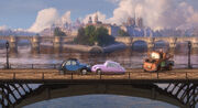 Mater bridge romance Cars 2