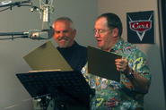 John Lasseter with John Ratzenberger (2006)