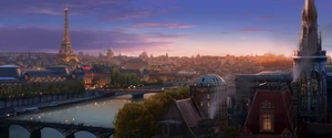 Paris in the evening
