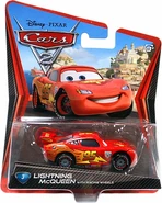 Cars 2 Lightning McQueen with Racing Wheels die-cast