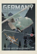Planes vintage poster germany