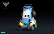 Guido as he appears in Cars 2