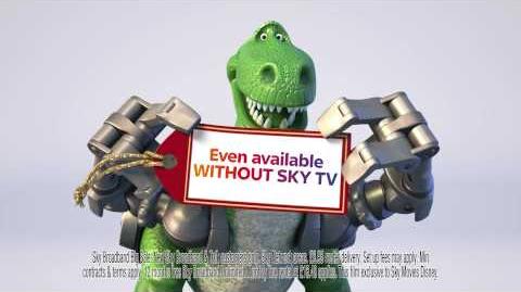 Sky Broadband Unlimited advert with Trixie and Rex from Toy Story