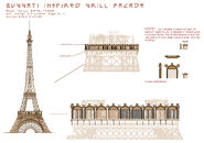 Concept Art of the Eiffel Tower in Cars 2