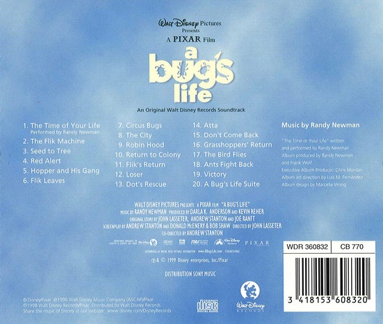 A Bug S Life Soundtrack Pixar Wiki Fandom