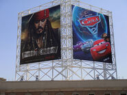 Residing next to an ad for Pirates of the Caribbean: On Stranger Tides at the El Capitan Theatre in Hollywood.