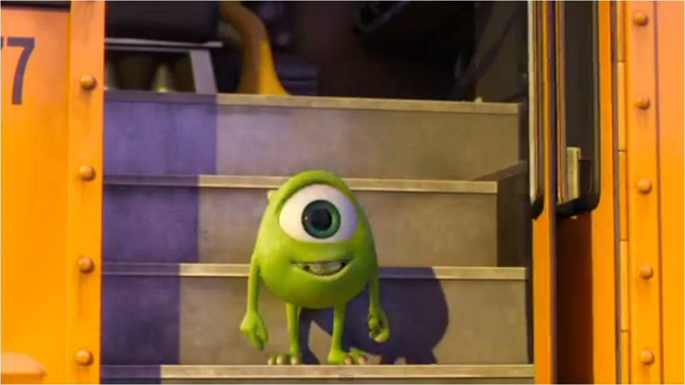 young mike wazowski monsters university