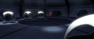 In The Incredibles, Mr. Incredible runs through a room resembling the pod bay of the Discovery One from 2001: A Space Odyssey.