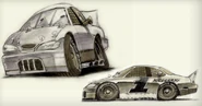 A concept of an "animated NASCAR car"