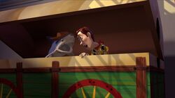 Toy story shark deals with woody's hat