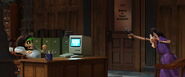 In Coco, the clerk's computer, which Imelda smashes with her boot, is a 1984 Macintosh 128k.