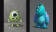 Unused concept art of young Sulley