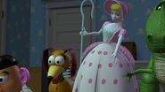 Bo Peep screaming after seeing Buzz's severed arm