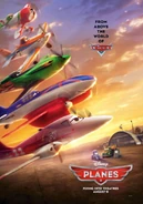 Canada Planes poster featuring Sparky, Rochelle, Dusty, Chug, Bulldog, Dottie, El Chupacabra, and Ripslinger.