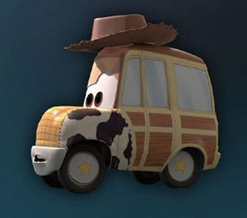 Buzz and woody on car cheap