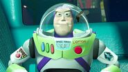 Buzz Lightyear has a winged ant being smashed on his helmet in Toy Story.