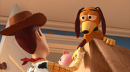 Slinky saying goodbye to Woody in Toy Story 3