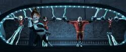 The Incredibles in the containment unit