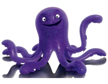 Stretchy octopus toy top