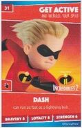 Dash's Disney Heroes Collection Card