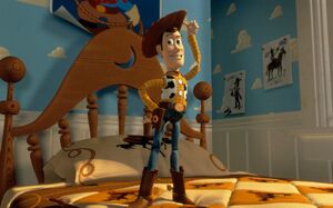 Woody and his appearance in the first movie