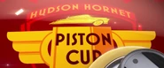 The Hudson Hornet Logo on McQueen's front hood in Cars 2 in memory of Doc Hudson