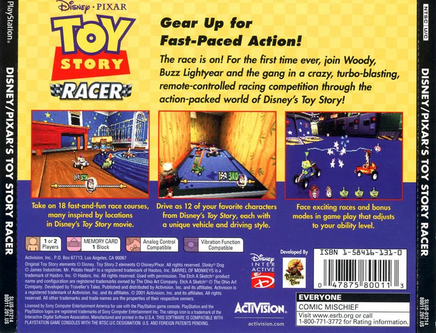 Toy story deals racer ps1