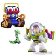 Robot, Snake and Buzz featured in a Toy Story Buddy Pack.