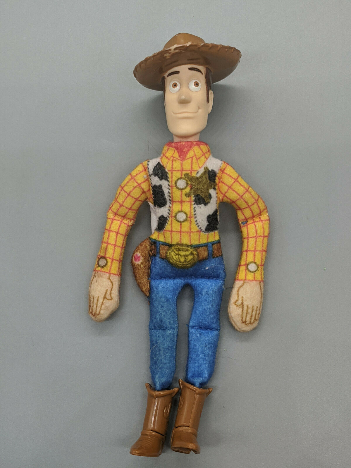Genuine Disney Pixar 6" Soft Body Burger King Woody Doll With Plastic Head 