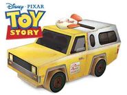 The Pizza Planet Truck as a Lowe's Build and Grow Playtoy.