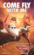 El Chupacabra and Rochelle: "Come Fly With Me!" Planes poster.