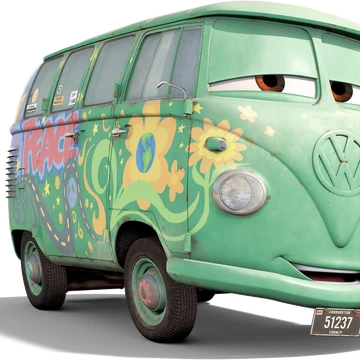 disney cars hippie van