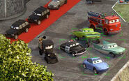 In the Cars 2 mega poster